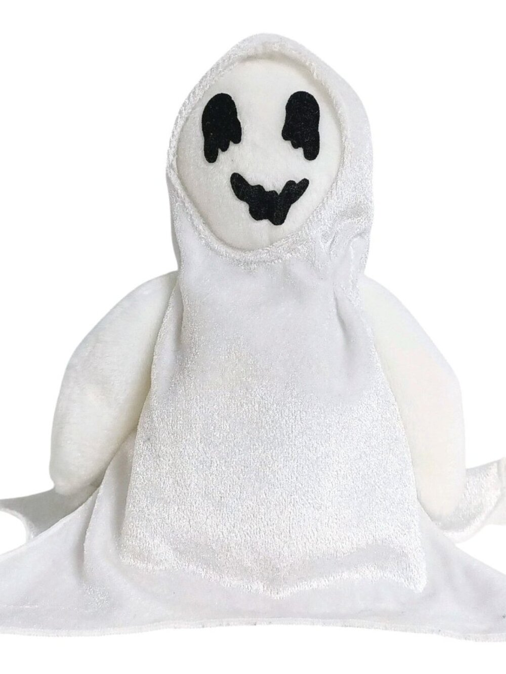 VTG TY Beanie Babies SHEETS White Ghost Plush Toy w/ Oak Brook Error on Tush Tag